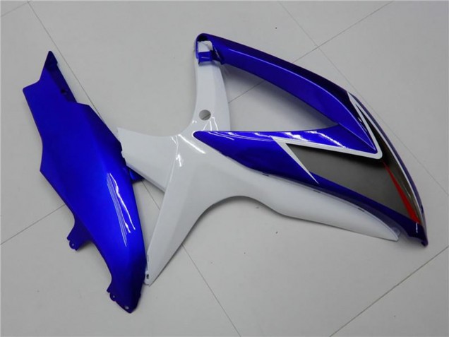 2008-2010 Suzuki GSXR 600/750 Motorcycle Fairings - White Blue Black Red Line Canada