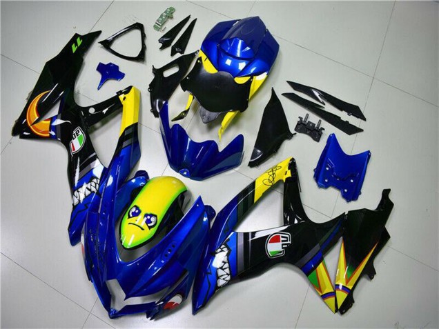 2008-2010 Suzuki GSXR 600/750 Motorcycle Fairings - Blue Yellow Shark Canada
