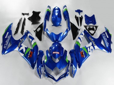 2008-2010 Suzuki GSXR 600/750 Motorcycle Fairings - Blue White Green Black Canada