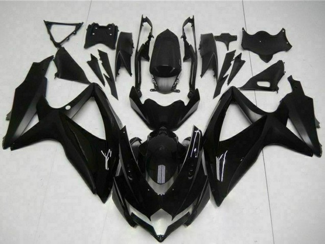 2008-2010 Suzuki GSXR 600/750 Motorcycle Fairings - Glossy Black Matte Black Canada