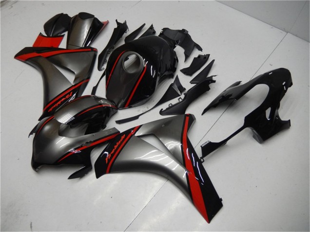 2008-2011 Honda CBR1000RR Motorcycle Fairing - Grey Red Glossy Black Canada