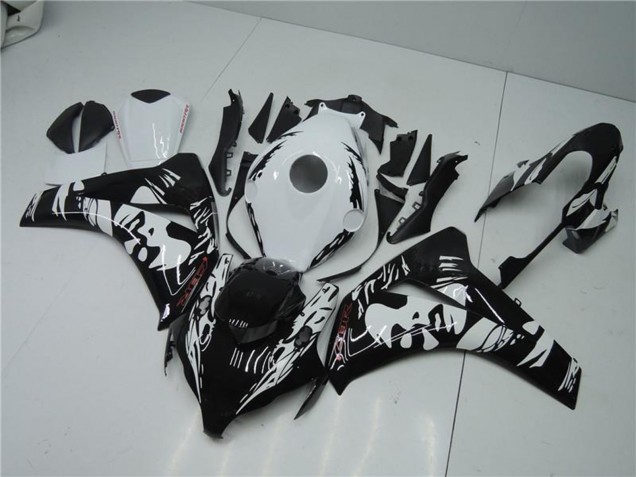 2008-2011 Honda CBR1000RR Abs Fairings - White Glossy Black Canada