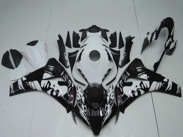 2008-2011 Honda CBR1000RR Abs Fairings - White Glossy Black Canada