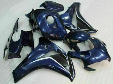 2008-2011 Honda CBR1000RR Motorcycle Fairings - Dark Blue Glossy Black Canada