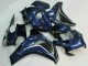 2008-2011 Honda CBR1000RR Motorcycle Fairings - Dark Blue Glossy Black Canada