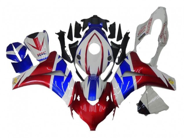 2008-2011 Honda CBR1000RR Motorcycle Fairings - White Red Blue Canada
