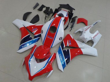 2008-2011 Honda CBR1000RR Motorcycle Fairing Kits - White Red Blue HRC Canada