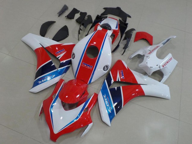 2008-2011 Honda CBR1000RR Motorcycle Fairing Kits - White Red Blue HRC Canada