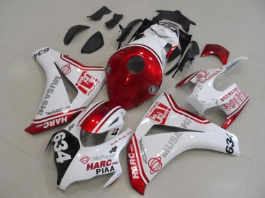 2008-2011 Honda CBR1000RR Motorcycle Fairings - White Red Black HARC Pro PIAA 634 Canada