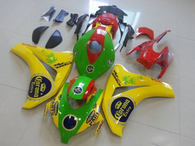 2008-2011 Honda CBR1000RR Motorcycle Fairings - Yellow Green Red Black Corona Canada