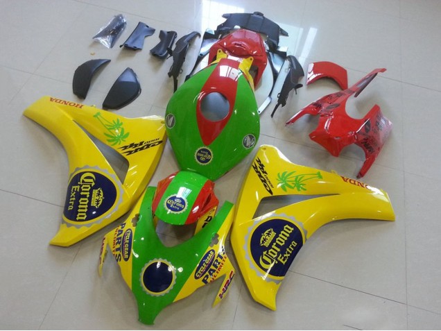 2008-2011 Honda CBR1000RR Motorcycle Fairings - Yellow Green Red Black Corona Canada