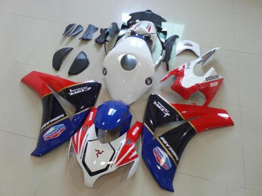 2008-2011 Honda CBR1000RR Motorcycle Fairings - White Red Blue Glossy Black TT Legends Canada