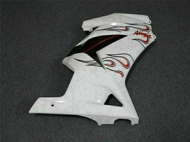 2008-2012 Kawasaki EX250 Motorcycle Fairings - White Red Canada