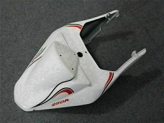 2008-2012 Kawasaki EX250 Motorcycle Fairings - White Red Canada