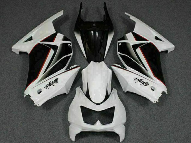 2008-2012 Kawasaki EX250 Motorcycle Fairings - White Black Ninja Canada