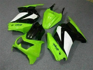 2008-2012 Kawasaki EX250 Motorcycle Fairings - Green White Black Canada