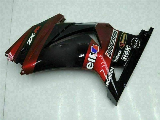 2008-2012 Kawasaki EX250 Motorcycle Fairings - Glossy Black Maroon Red Canada