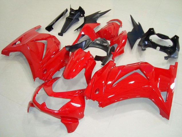 2008-2012 Kawasaki ZX250R Motorcycle Fairings - Red Black Canada