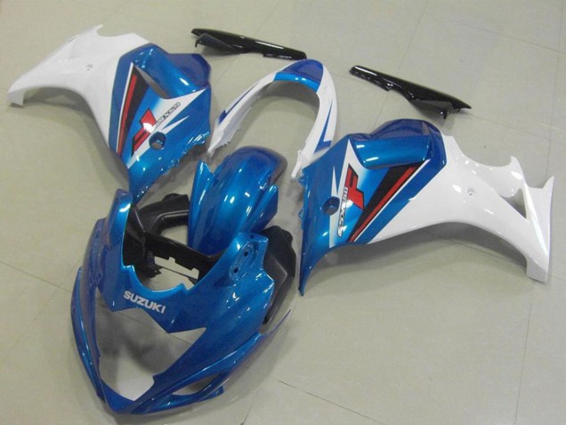 2008-2013 Suzuki GSX650F Motorcycle Fairings - White Blue Canada
