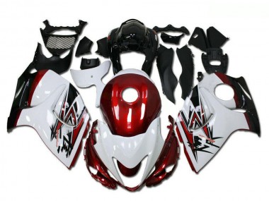 2008-2020 Suzuki GSXR 1300 Hayabusa Motorcycle Fairings - White Red Black Canada
