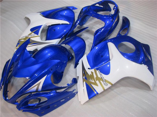 2008-2020 Suzuki GSXR 1300 Hayabusa Motorcycle Fairings - White Blue Canada