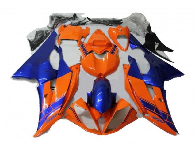 2008-2016 Yamaha YZF R6 Motorcycle Fairings - Orange Blue Canada