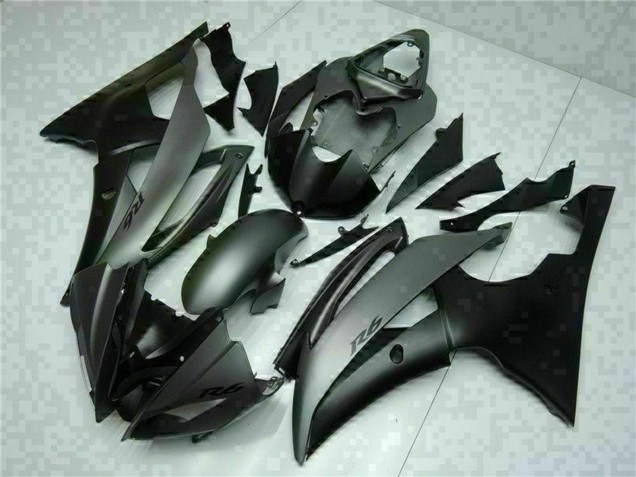 2008-2016 Yamaha YZF R6 Motorcycle Fairings - Grey Matte Black Canada