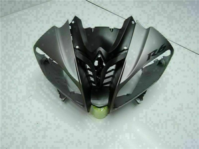 2008-2016 Yamaha YZF R6 Motorcycle Fairings - Grey Matte Black Canada