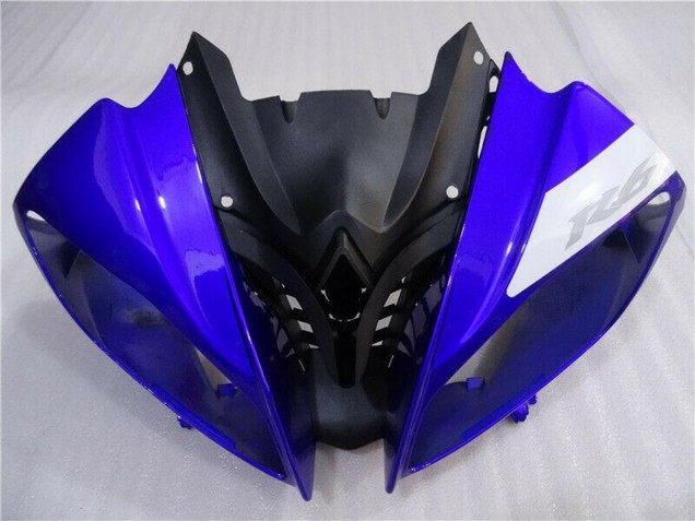 2008-2016 Yamaha YZF R6 Motorcycle Fairings - White Blue Matte Black Canada
