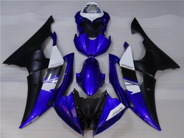 2008-2016 Yamaha YZF R6 Motorcycle Fairings - White Blue Matte Black Canada