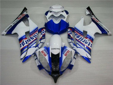 2008-2016 Yamaha YZF R6 Motorcycle Fairings - White Blue Red Sterilgarda Volvo Fimer Yamalube Canada