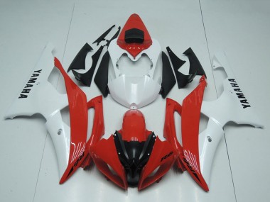 2008-2016 Yamaha YZF R6 Motorcycle Fairings - White Red Canada