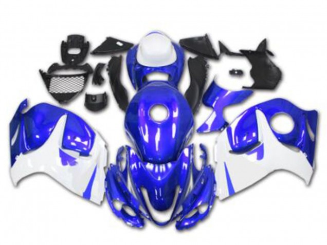 2008-2020 Suzuki GSXR 1300 Hayabusa Motorcycle Fairings - Blue White Canada