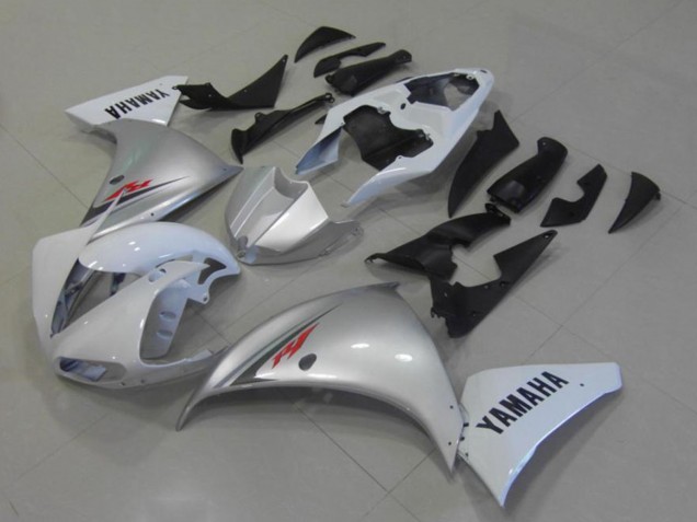 2009-2011 Yamaha YZF R1 Motorcycle Fairings - White Silver Canada