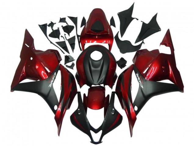 2009-2012 Honda CBR600RR Motorcycle Fairings - Red Matte Black Canada