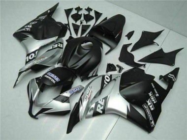 2009-2012 Honda CBR600RR Motorcycle Fairings - Silver Matte Black Repsol Canada
