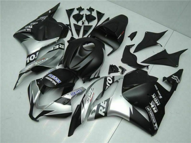 2009-2012 Honda CBR600RR Motorcycle Fairings - Silver Matte Black Repsol Canada