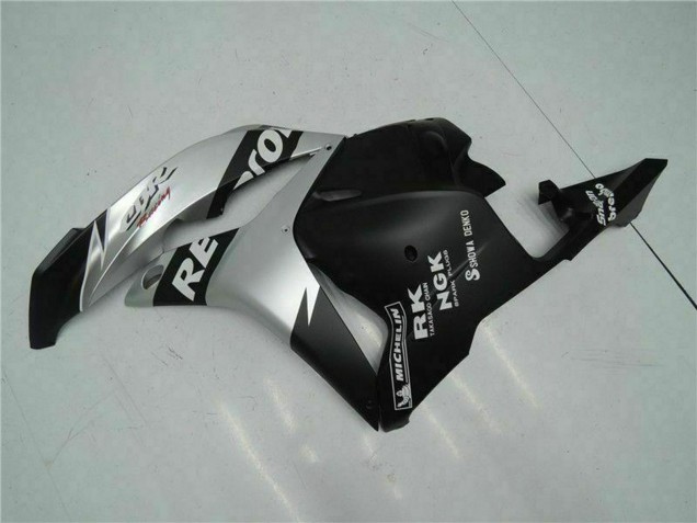 2009-2012 Honda CBR600RR Motorcycle Fairings - Silver Matte Black Repsol Canada