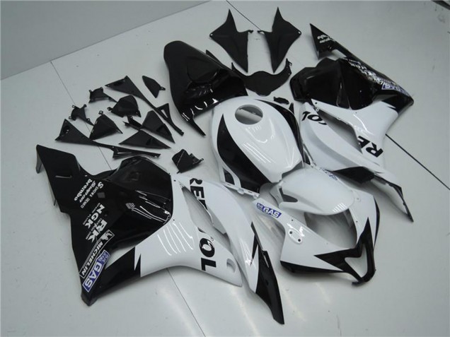 2009-2012 Honda CBR600RR Motorcycle Fairing - White Glossy Black Repsol Canada