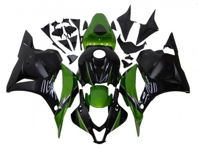 2009-2012 Honda CBR600RR Motorcycle Fairings - Black Green Canada