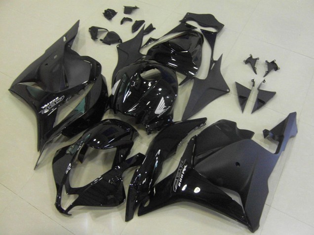 2009-2012 Honda CBR600RR Motorcycle Fairings - Glossy Black Matte Black OEM Style Canada