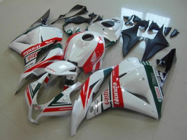 2009-2012 Honda CBR600RR Motorcycle Fairings - White Red Green Castrol Canada