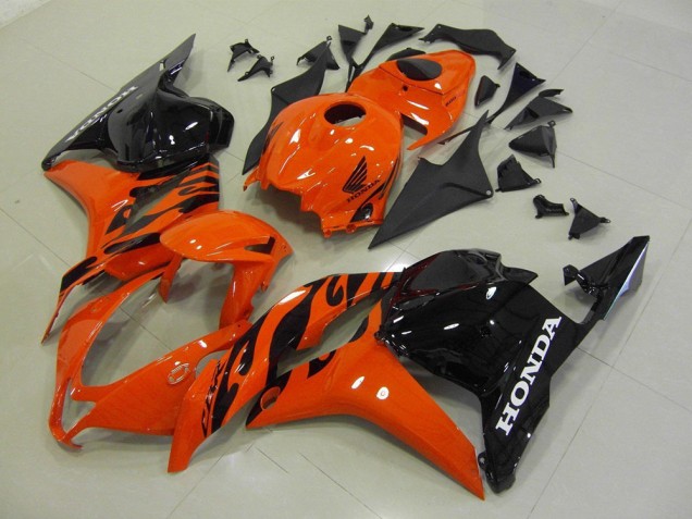 2009-2012 Honda CBR600RR Motorcycle Fairing - Orange Glossy Black Canada