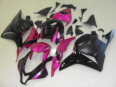 2009-2012 Honda CBR600RR Motorcycle Fairings - Pink Glossy Black Matte Black Canada