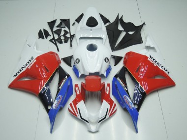 2009-2012 Honda CBR600RR Motorcycle Fairings - White Red Blue Glossy Black Motul Canada