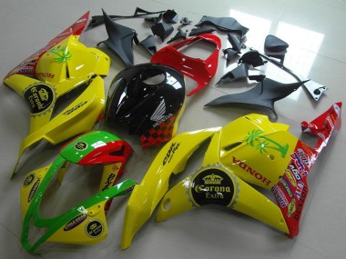 2009-2012 Honda CBR600RR Motorcycle Fairings - Yellow Red Green Glossy Black Corona Extra Canada