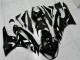 2009-2012 Kawasaki ZX6R Motorcycle Fairings - Glossy Black White Ninja Canada