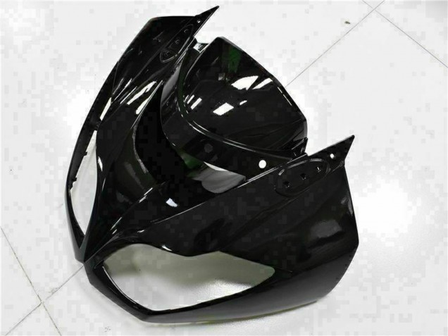 2009-2012 Kawasaki ZX6R Motorcycle Fairings - Glossy Black White Ninja Canada