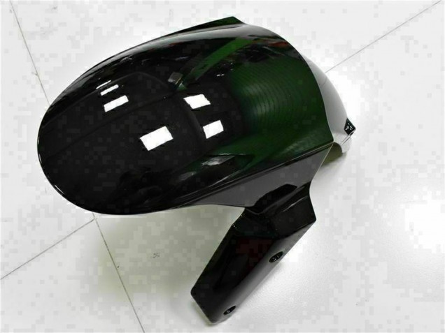 2009-2012 Kawasaki ZX6R Motorcycle Fairings - Glossy Black White Ninja Canada