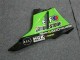2009-2012 Kawasaki ZX6R Motorcycle Fairings - Green Glossy Black Elf Touch4 Bridgestone Canada